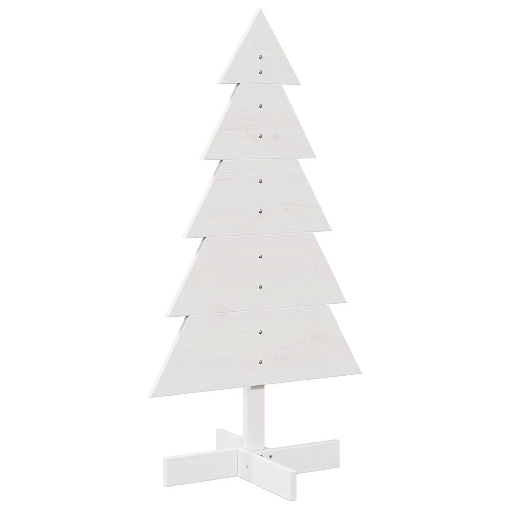 Vidaxx Weihnachtsdekoration Weihnachtsbaum 100 cm massives Kiefernholz weiß