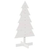 Vidaxx Weihnachtsdekoration Weihnachtsbaum 100 cm massives Kiefernholz weiß