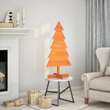Vidaxx Weihnachtsdekoration Weihnachtsbaum 100 cm massives Kiefernholz, waschbraun