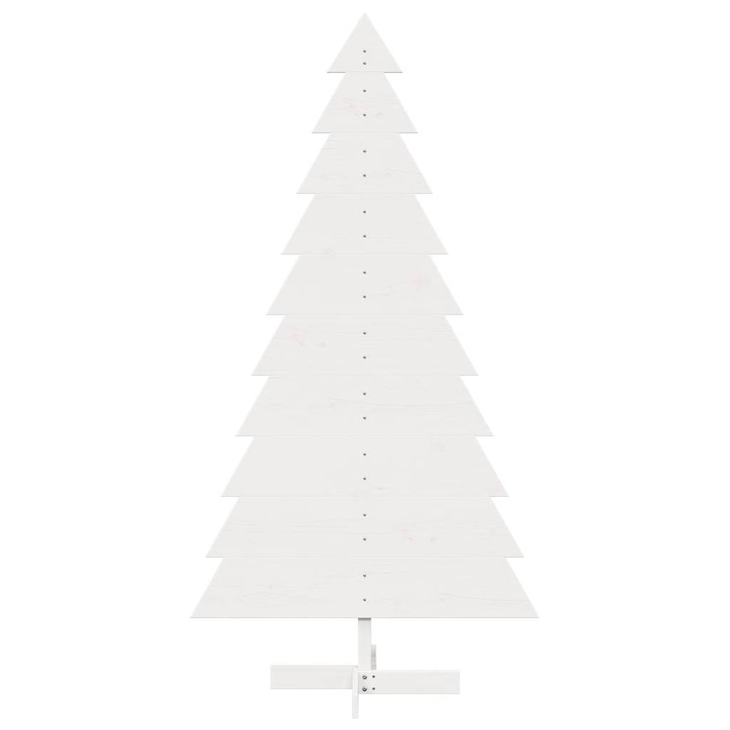 VidaXL Weihnachtsdekoration Weihnachtsbaum 180 cm Kiefer massiv weiß