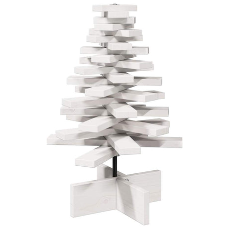 Vidaxx Weihnachtsdekoration Weihnachtsbaum 60 cm massives Kiefernholz weiß