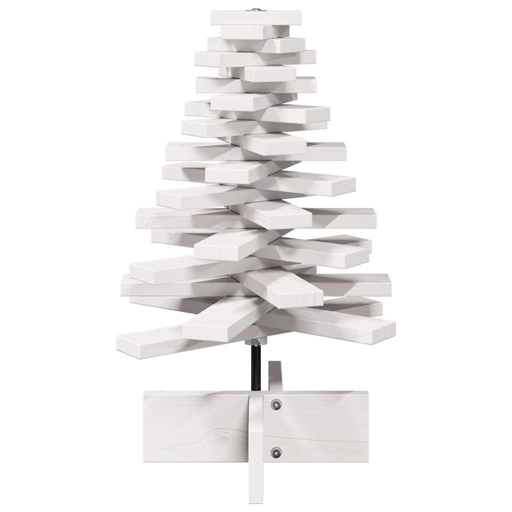 Vidaxx Weihnachtsdekoration Weihnachtsbaum 60 cm massives Kiefernholz weiß