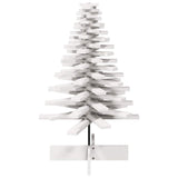 Vidaxl kerstdecoratie kerstboom 100 cm massief grenenhout wit