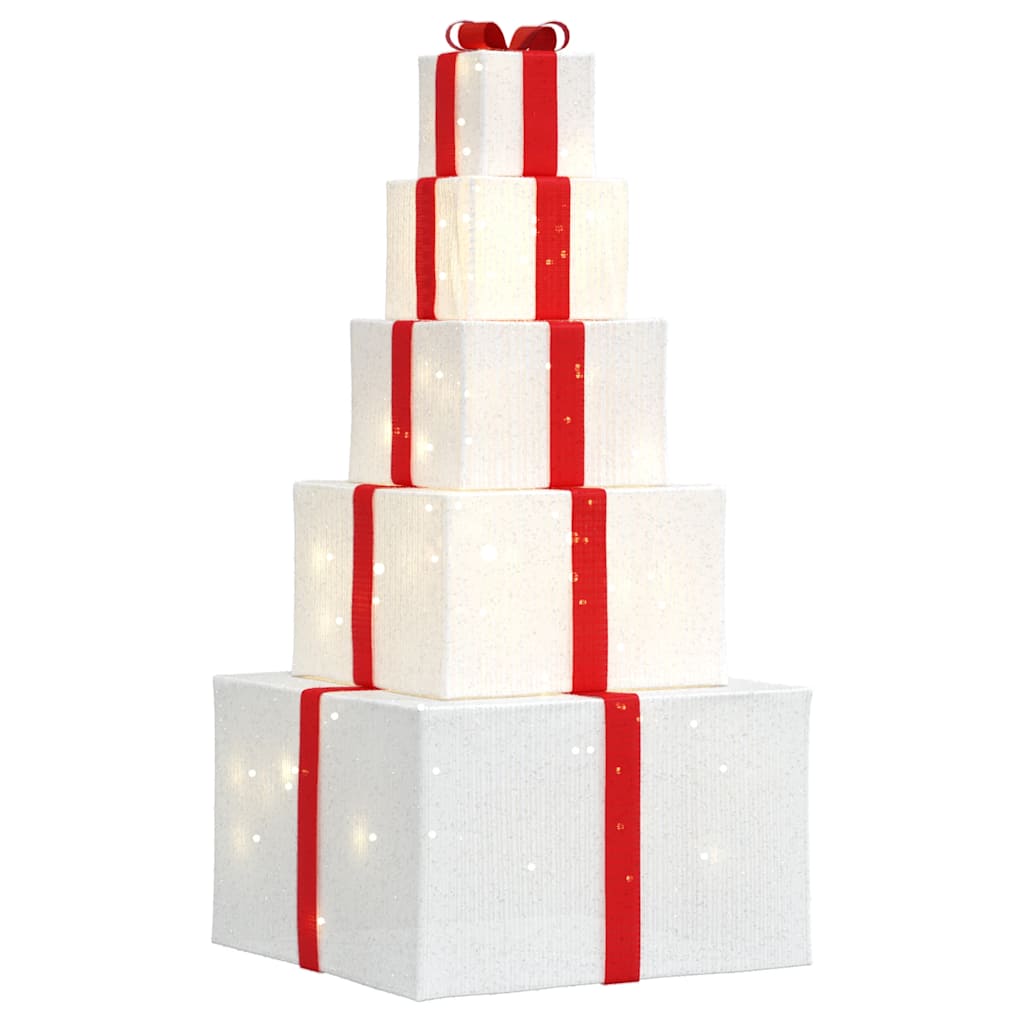 VidaXL Weihnachtsdekoration Geschenkbox 250 LEDs warmweiß