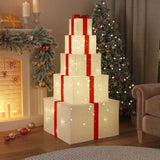 VidaXL Weihnachtsdekoration Geschenkbox 250 LEDs warmweiß