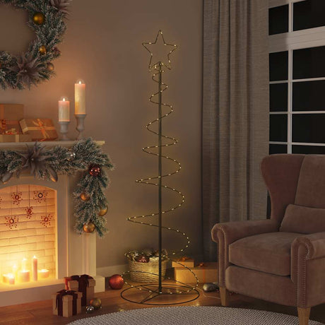 Vidaxxl LED-Weihnachtsbaum 120 LEDs warmweiß 180 cm