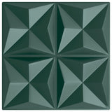 Vidaxl 12 St vægpaneler Origami 3 m² 50x50 cm XPS Green