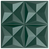 Vidaxl 24 st panneaux muraux origami 6 m² 50x50 cm xps vert