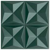 Vidaxx 48 Stück Wandpaneele Origami 12 m² 50x50 cm XPS grün