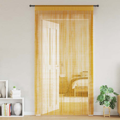 Vidaxl koordgordijnen 2 st 140x250 cm goudkleurig