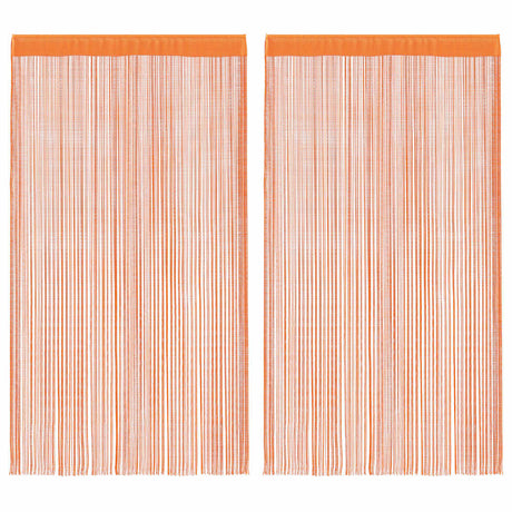 Vidaxl koordgordijnen 2 st 140x250 cm oranje