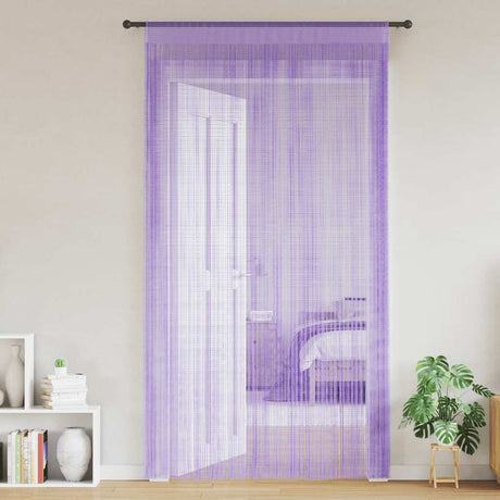Vidaxl koordgordijnen 2 st paars 140x250 cm