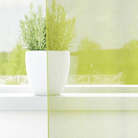 Vidaxl gordijnen voile met doorvoertules 2 st 140x225 cm appelgroen
