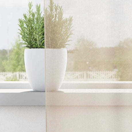 Vidaxl gordijnen voile met doorvoertules 2 st 140x260 cm crèmekleurig
