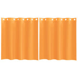Vidaxl gordijnen voile met doorvoertules 2 st 140x140 cm oranje