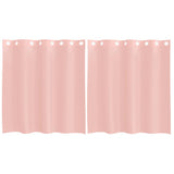Vidaxl gordijnen voile met doorvoertules 2 st 140x140 cm roze