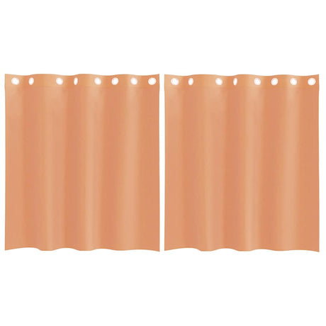 Vidaxl gordijnen voile met doorvoertules 2 st terracotta