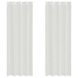 Vidaxl gordijnen voile met doorvoertules 2 st wit