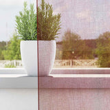 Vidaxl gordijnen voile met doorvoertules 2 st wijnrood