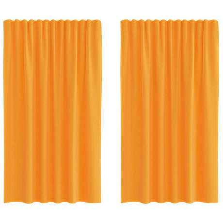 Vidaxl gordijnen voile met roedezakken 2 st oranje
