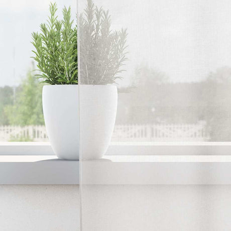 Vidaxl gordijnen voile met roedezakken 2 st wit
