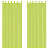 Vidaxl gordijnen voile met lipje top 2 st appelgroen