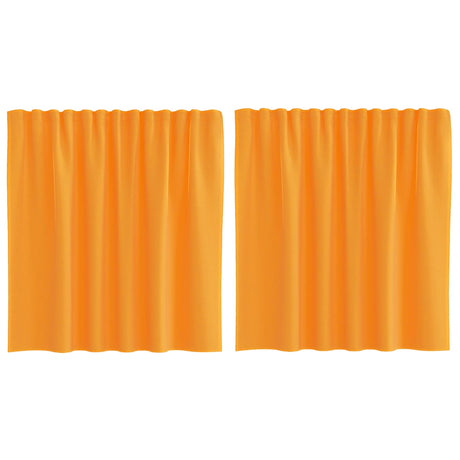 Vidaxl gordijnen voile met lussen 2 st 140x140 cm oranje