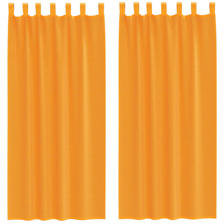 Vidaxl gordijnen met lussen 2 st 140x245 cm oranje
