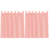 Vidaxl gordijnen voile met lussen 2 st 140x140 cm roze
