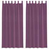 Vidaxl gordijnen voile met lussen 2 st 140x225 cm paars