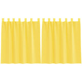 Vidaxl gordijnen voile met lussen 2 st 140x140 cm geel