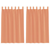 Vidaxl gordijnen voile met lussen 2 st terracotta 140x175 cm