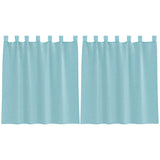 Vidaxl gordijnen voile met lussen 2 st 140x140 cm turkoois