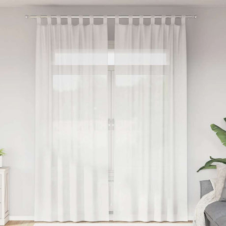 Vidaxl gordijnen met lussen 2 st 140x260 cm wit