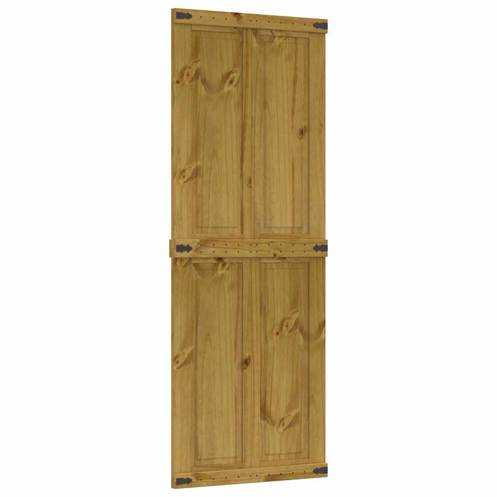 Porona a porta scorrevole Vidaxl 70x210 cm Pino solido