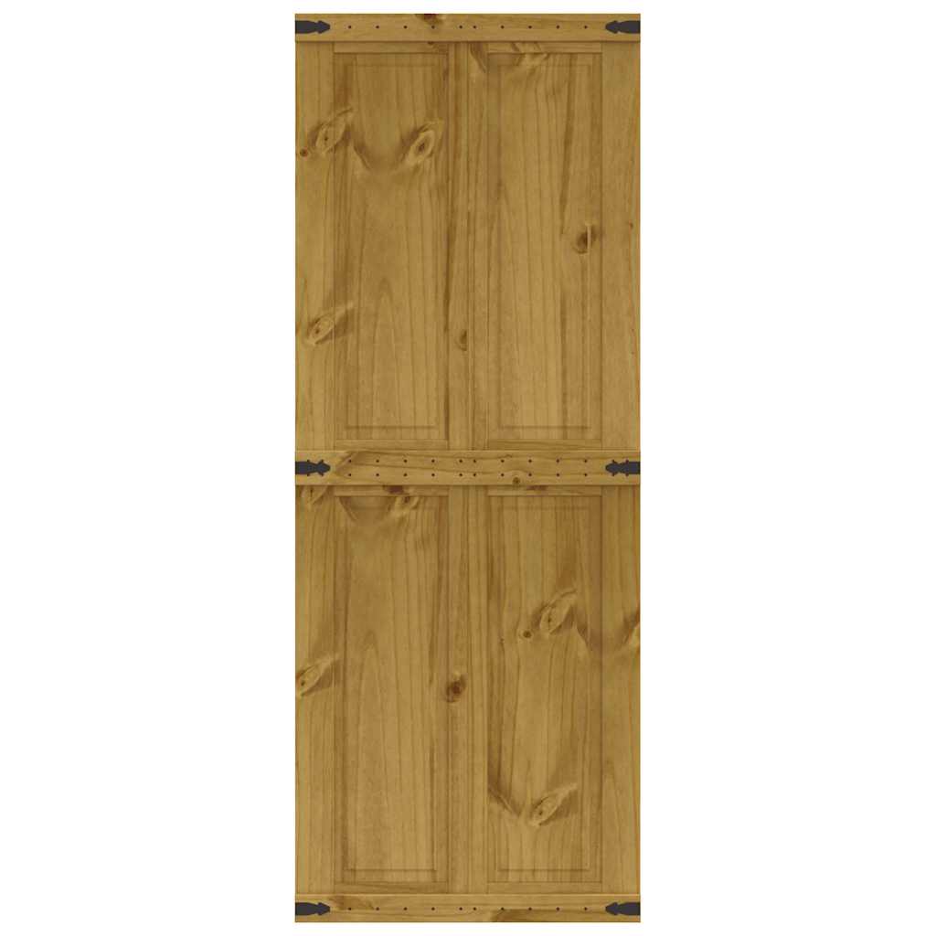 Porona a porta scorrevole Vidaxl 70x210 cm Pino solido