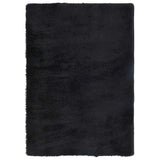 Vidaxl hoogpolig vloerkleed navarra 120x170 cm polyester zwart