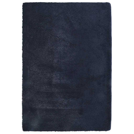 Vidaxl hoogpolig vloerkleed navarra 200x290 cm polyester marineblauw