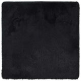 Vidaxl hoogpolig vloerkleed navarra 160x160 cm polyester zwart