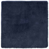 Vidaxl hoogpolig vloerkleed navarra 160x160 cm polyester marineblauw