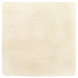Vidaxl hoogpolig vloerkleed navarra 200x200 cm polyester crèmekleurig