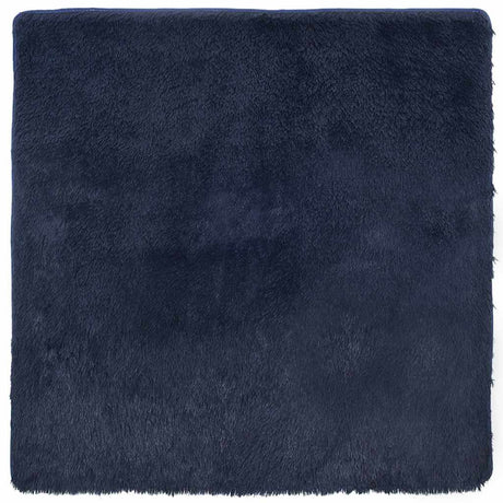 Vidaxl hoogpolig vloerkleed navarra 200x200 cm polyester marineblauw