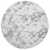 Vidaxl hoogpolig vloerkleed navarra 100x100 cm polyester zilvergrijs