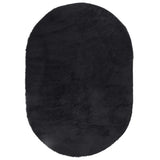 Vidaxl hoogpolig vloerkleed navarra 300x200 cm polyester zwart