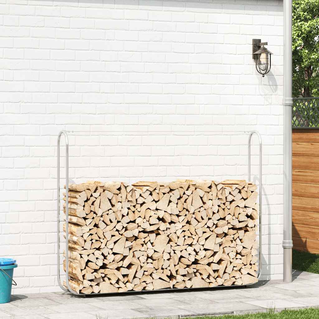 Vidaxx Brennholzregal 200x25x150 cm aus verzinktem Stahl