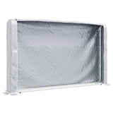 Vidaxx Kaminholzregal mit Regenschutz 250x25x150 cm verzinkter Stahl