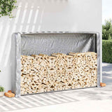 Vidaxx Kaminholzregal mit Regenschutz 250x25x150 cm verzinkter Stahl