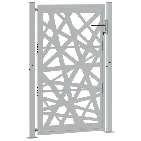 Vidaxl poort met lichtontwerp 100x150 cm weervast staal