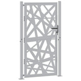 Vidaxl poort met lichtontwerp 100x175 cm weervast staal