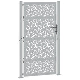 Vidaxl poort met bladontwerp 100x175 cm weervast staal